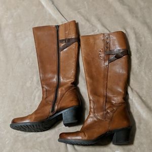 Clarks Brown Leather Boots